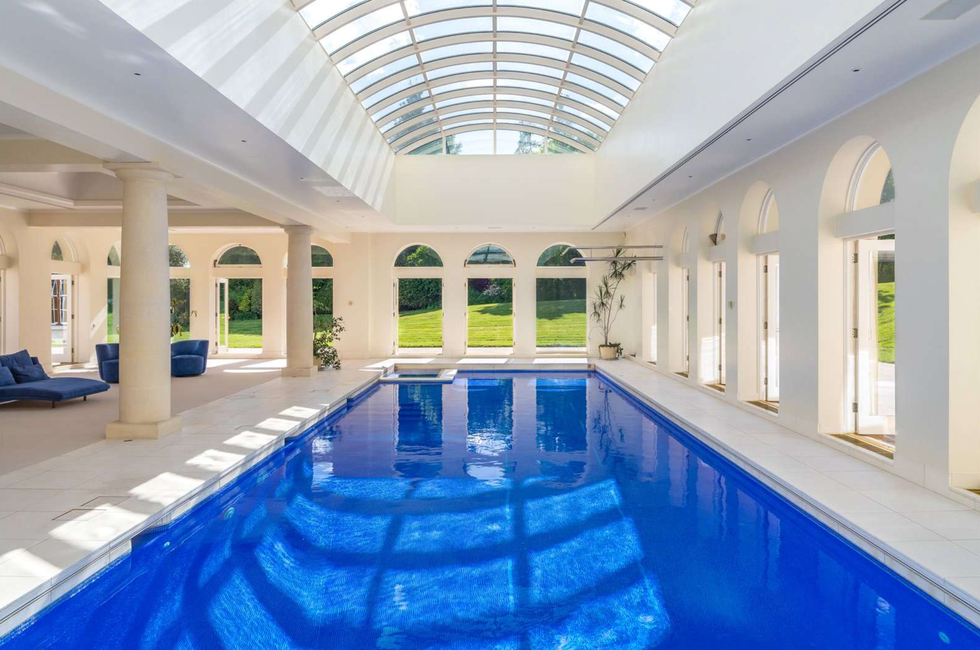 The estate has an indoor pool