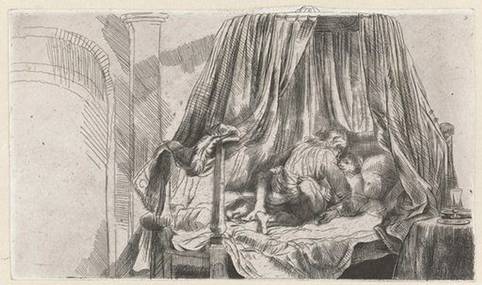 The etching