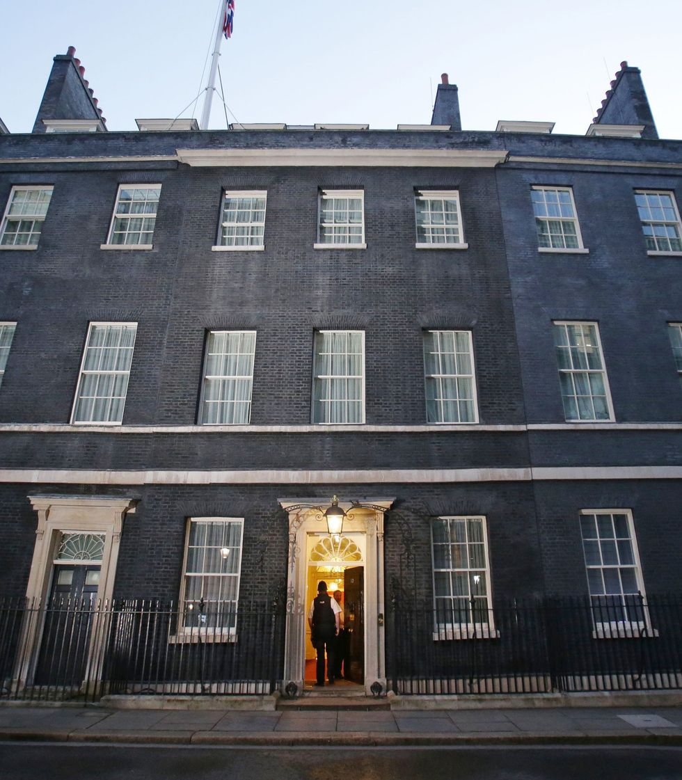 The exterior of Number 10 Downing Street.