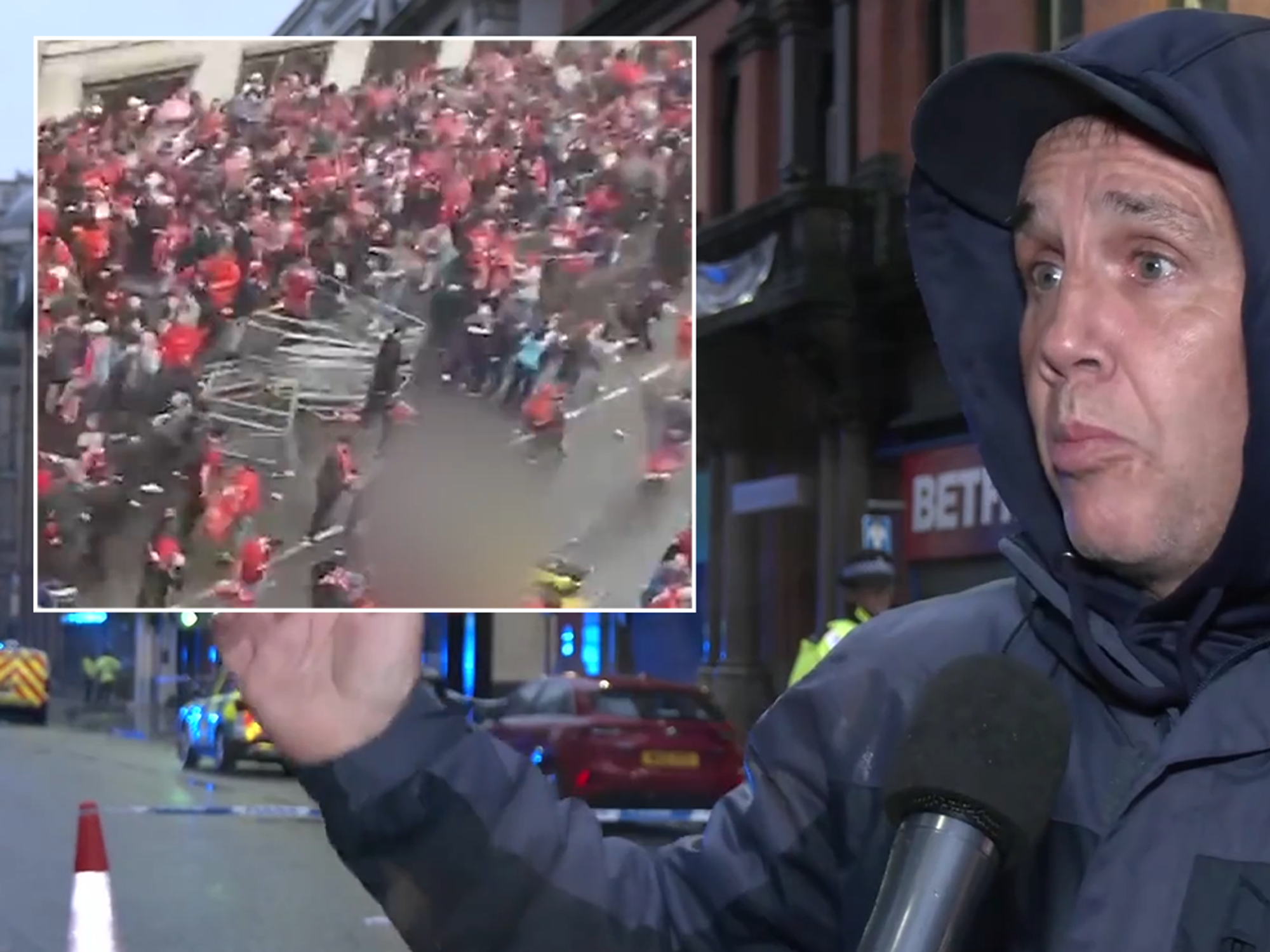 The eyewitness spoke on GB News