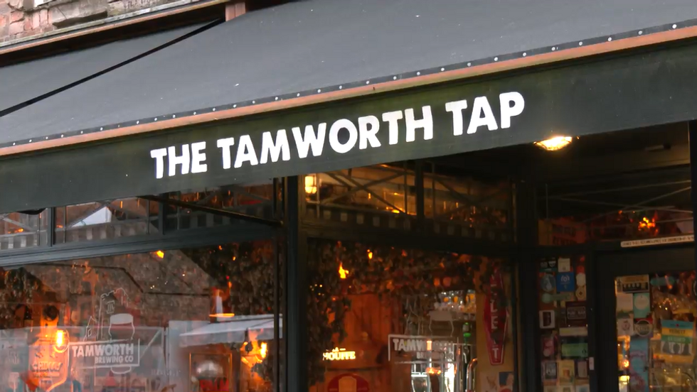 The facade of the Tamworth Tap