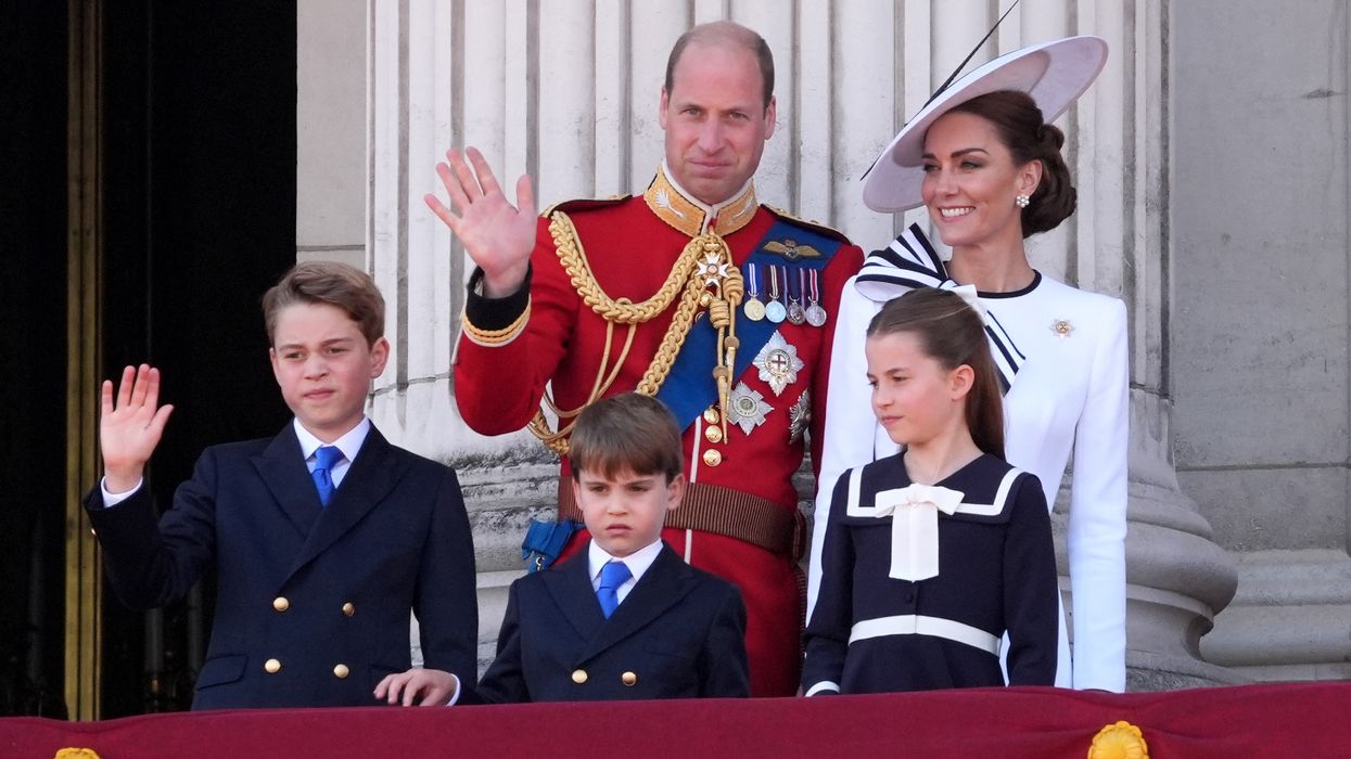 The family during the Trooping the Colour celebration
