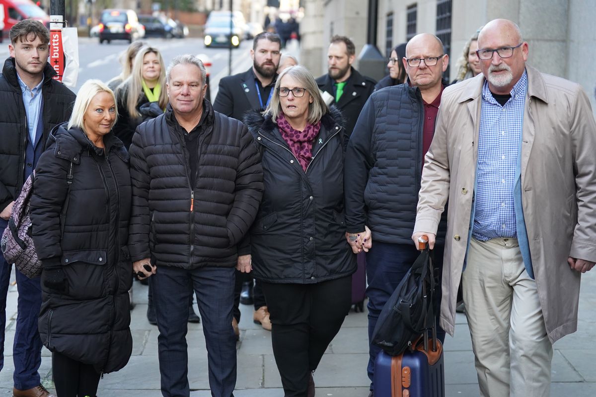 The family of Harry Dunn arrive at the Old Bailey