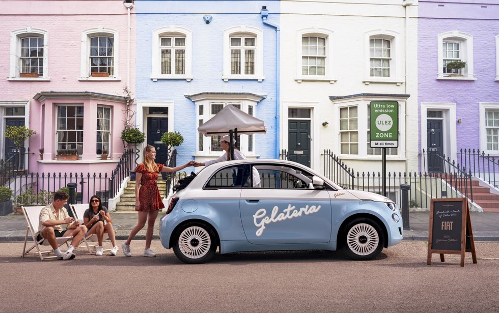 The Fiat 500e electric vehicle \u200b