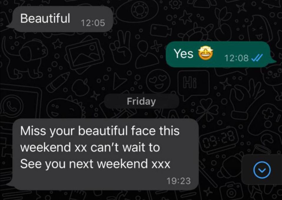 The final messages between Ms Aleena and her friend Lisa