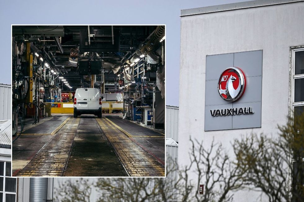 The final Vauxhall Vivaro rolling off Vauxhall's production line at the Stellantis factory in Luton