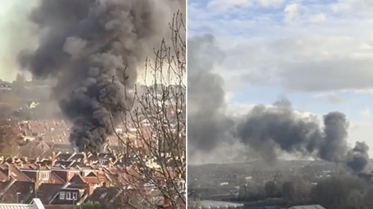 The fire broke out in Bristol