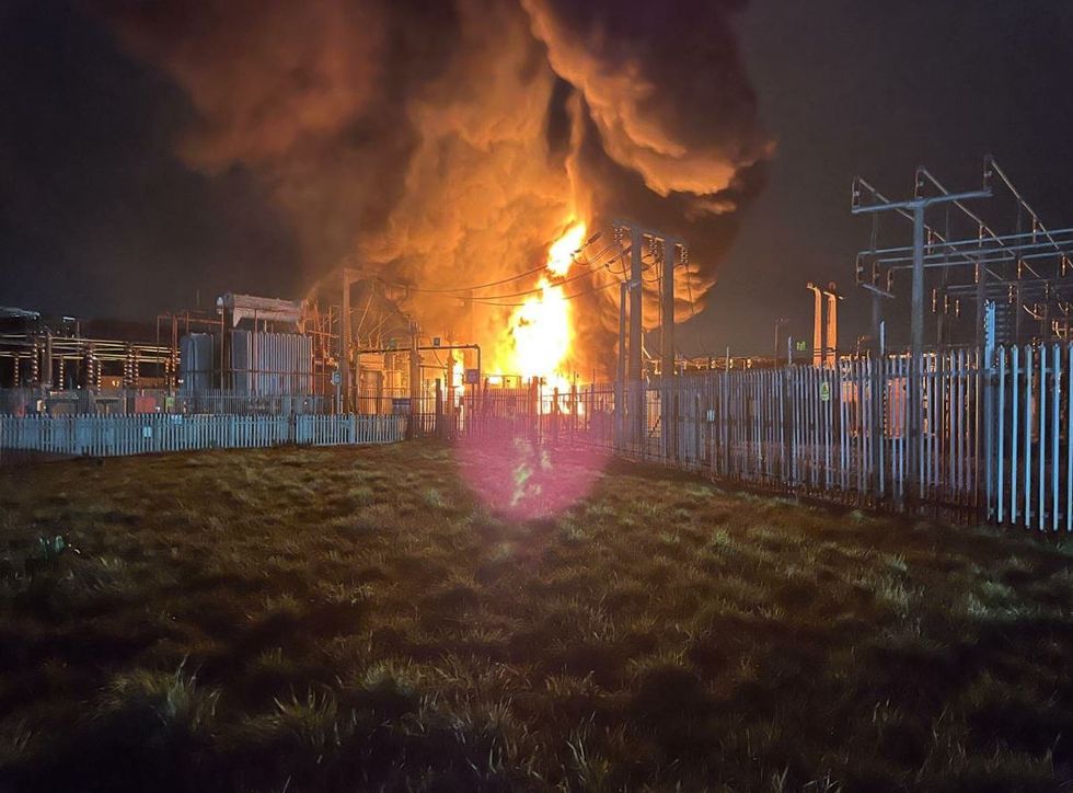 The fire broke out just two miles away from Heathrow Airport The fire broke out just two miles away from Heathrow Airport