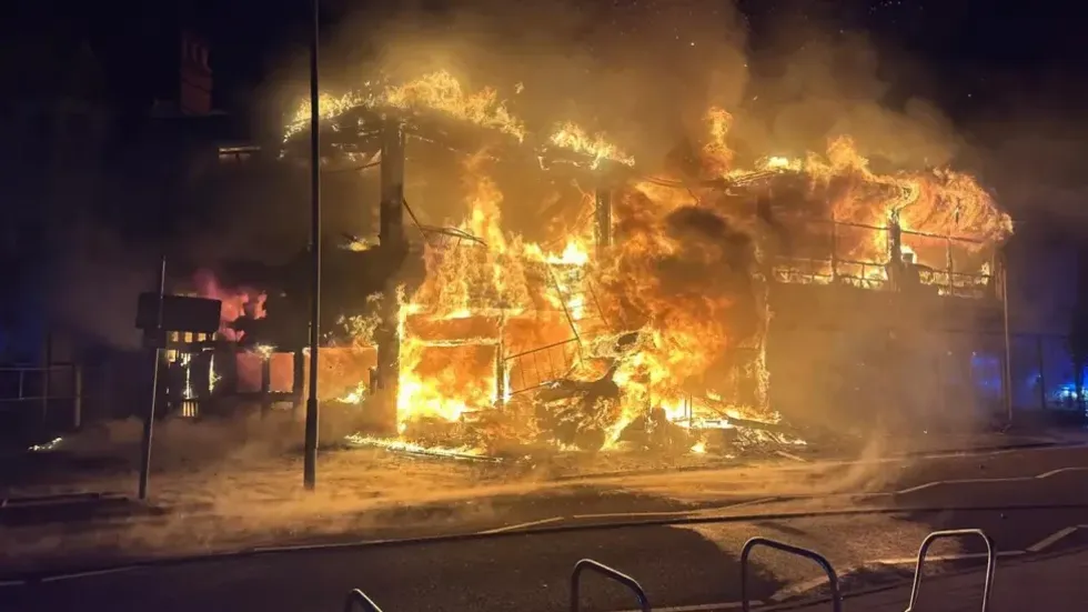 The fire on West Avenue, Clacton
