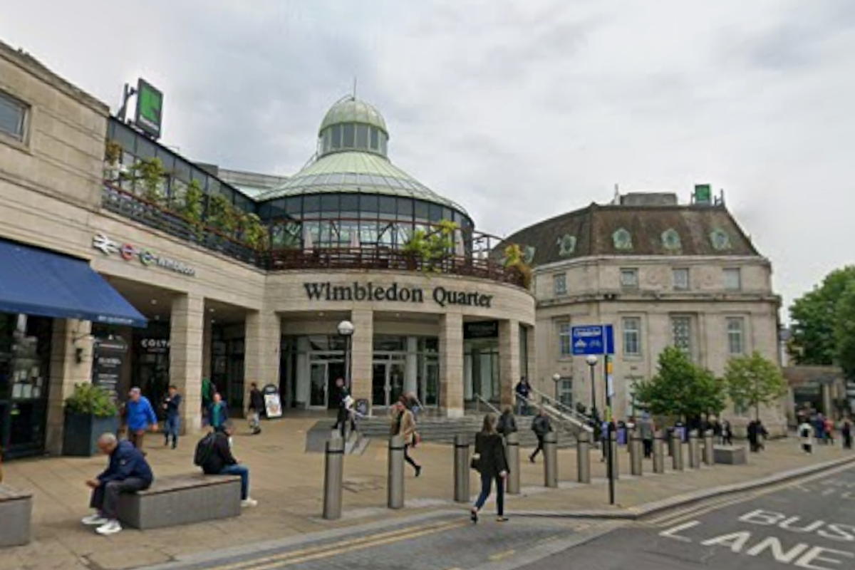 The fire took place near Wimbledon Quarter shopping centre
