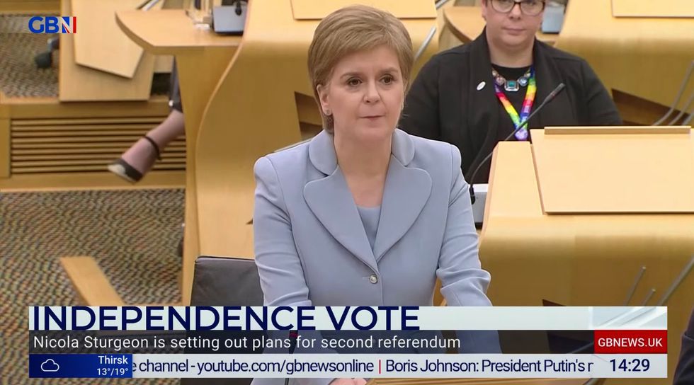 The First Minister of Scotland addressed Scottish Parliament outlining her plans for a second Scottish referendum