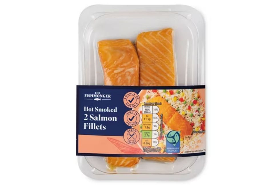 The Fishmonger Hot Smoked 2 Salmon Fillets Honey Roasted