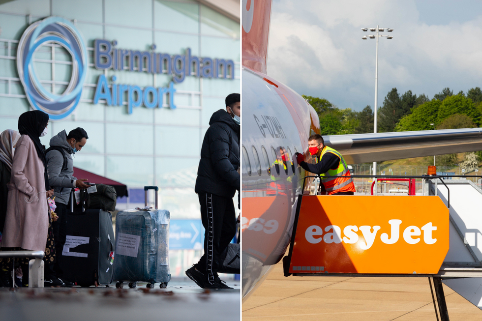 The flight was supposed to set off from Birmingham Airport\u200b