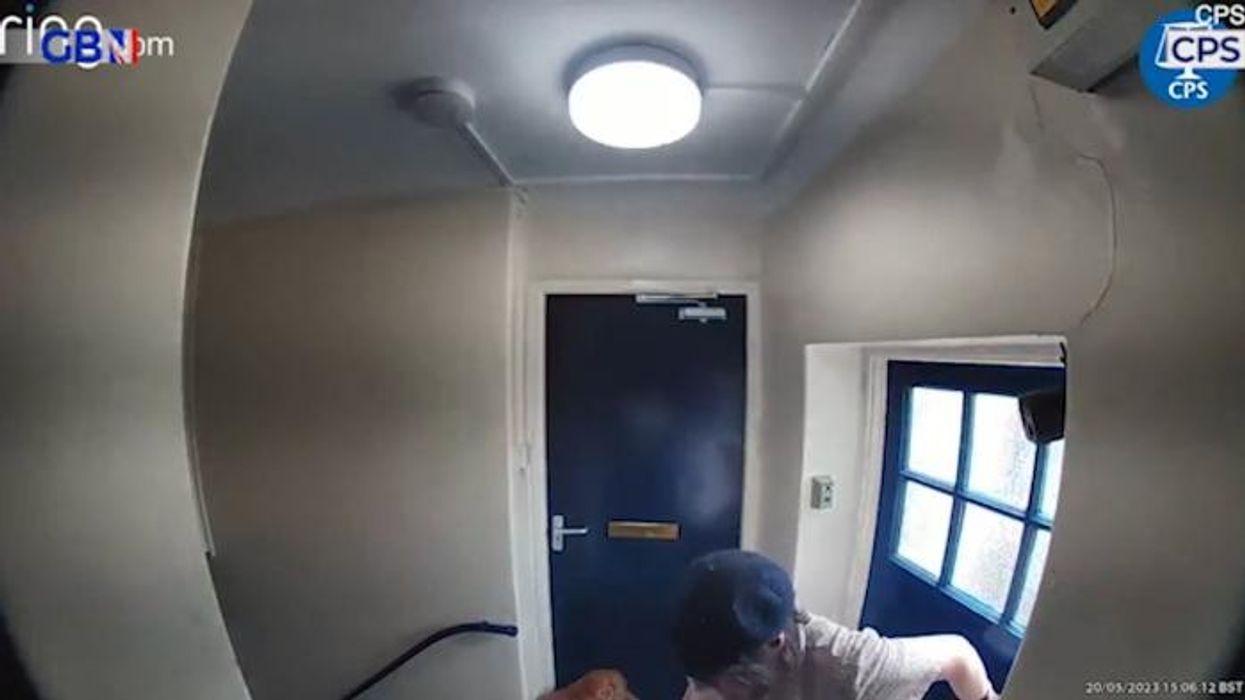 'Thug' neighbour filmed shoving elderly lady in 'frightening' incident as row boils over