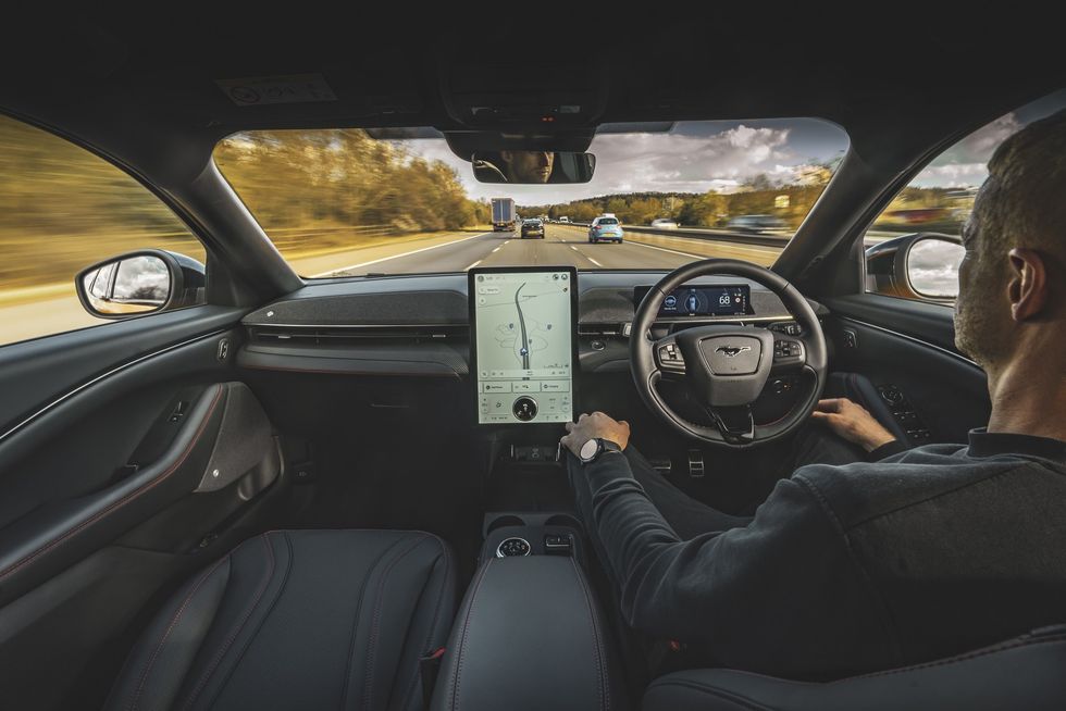 The Ford BlueCruise technology in action