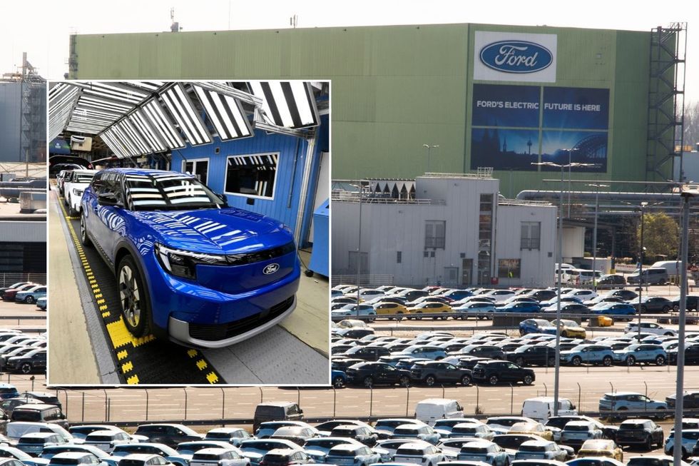 The Ford Cologne plant and a Ford Explorer in production
