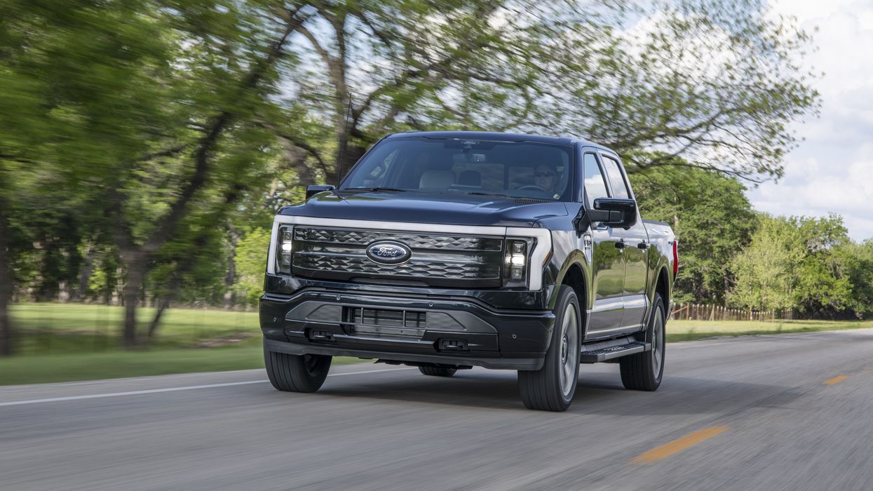 The Ford F-150 Lightning electric vehicle