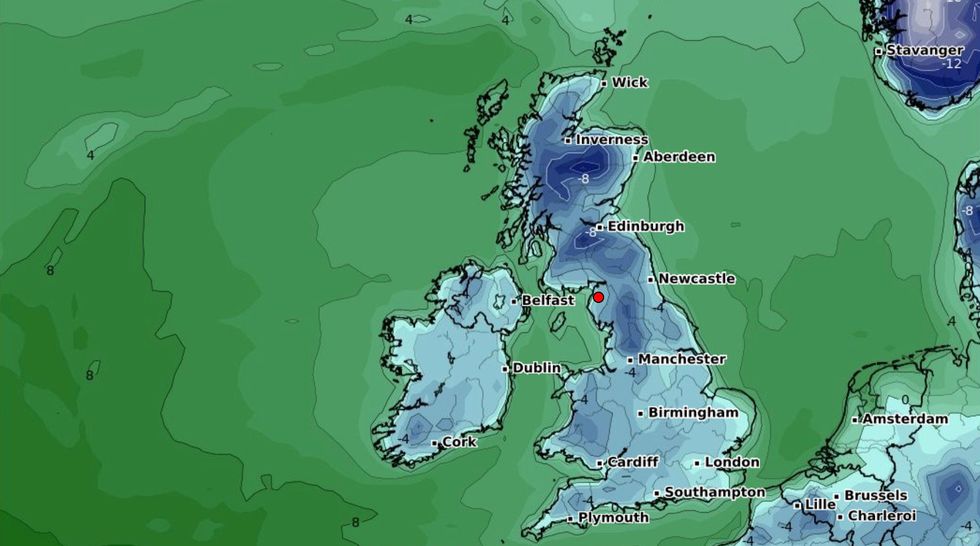 The forecaster has extended Thursday\u2019s yellow weather warning for snow and ice in Northern Scotland until 12pm on Sunday.