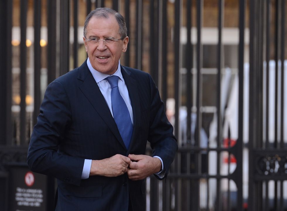 The Foreign Minister of Russia Mr Sergei Lavrov, arrives for a joint UK- Russia foreign and defence ministerial conference, at Lancaster House in London.