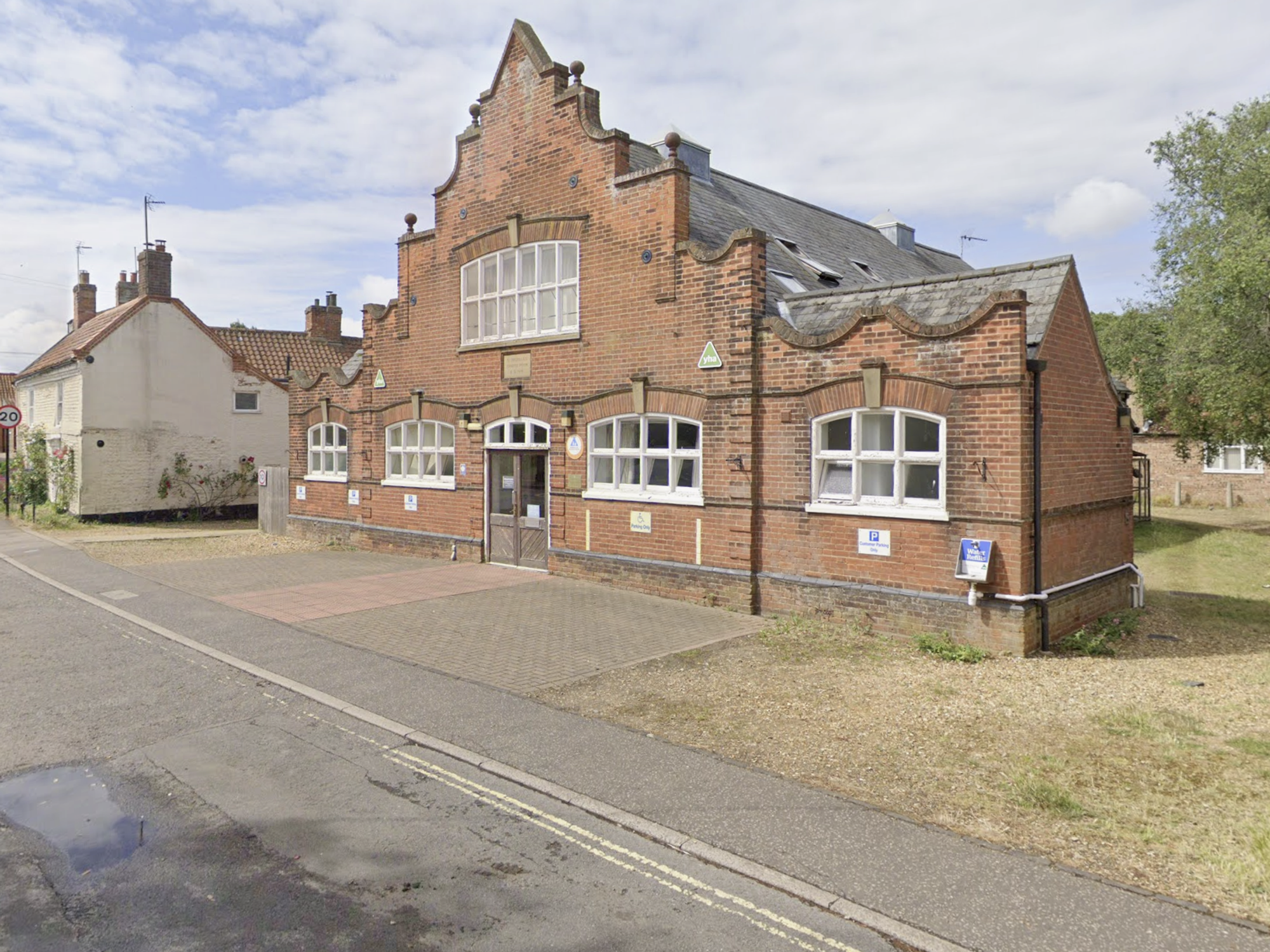The former youth hostel was converted