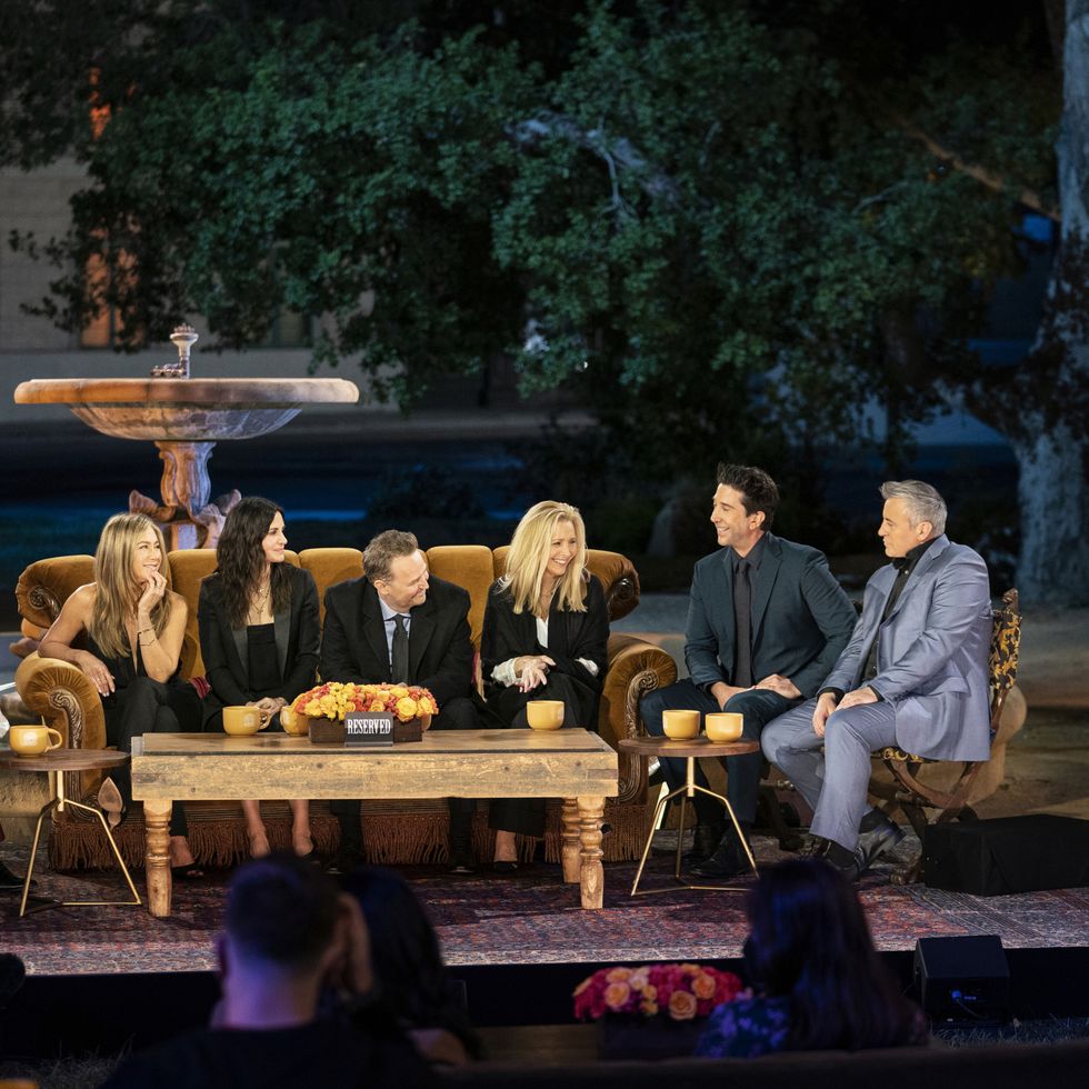 The Friends reunion special, after years of speculation, the cast (Jennifer Aniston, Courteney Cox, Lisa Kudrow, Matt LeBlanc, Matthew Perry and David Schwimmer) reunited for a one-off special.