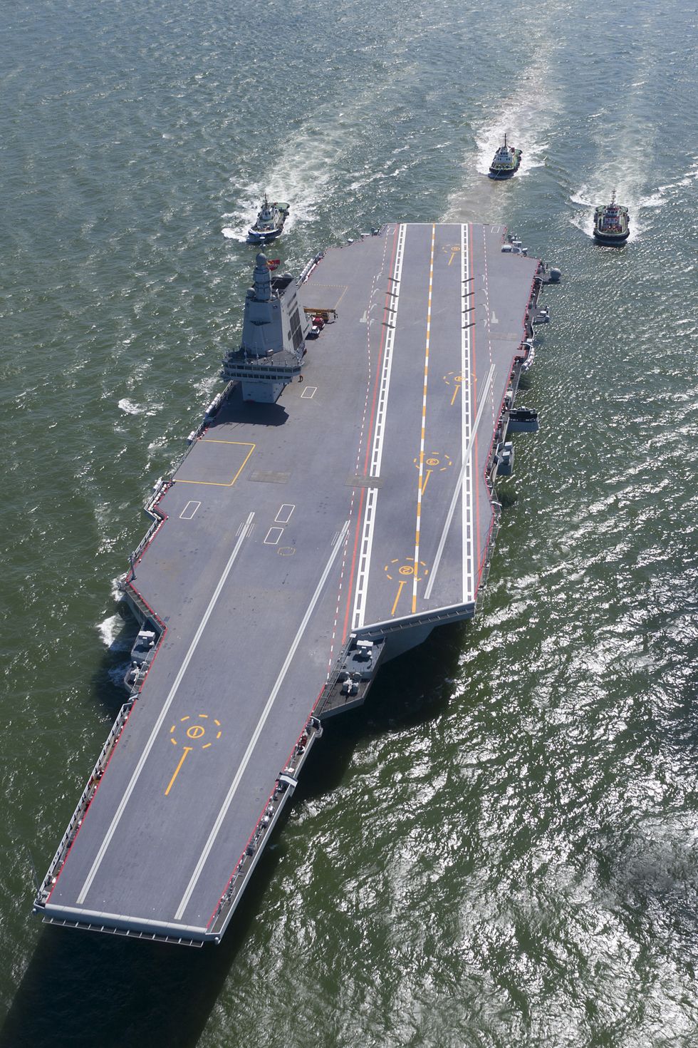 The Fujian aircraft carrier