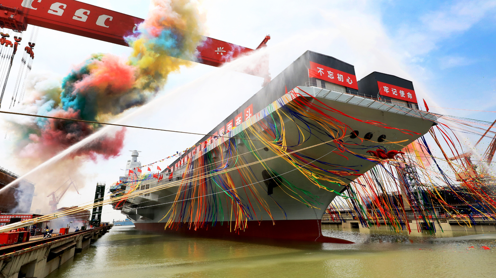The Fujian aircraft carrier