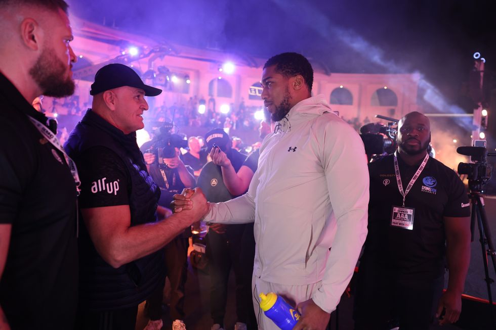 The Fury family are all in attendance to watch Anthony Joshua