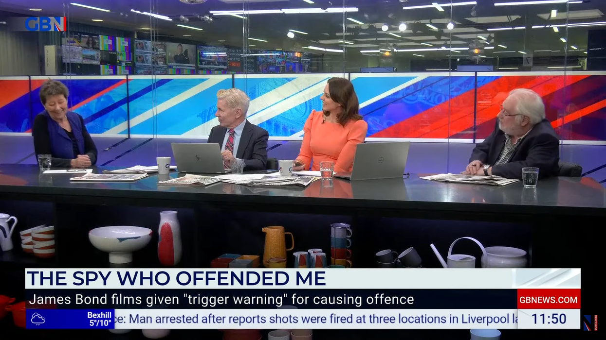 The GB News panel debated James Bond's trigger warnings