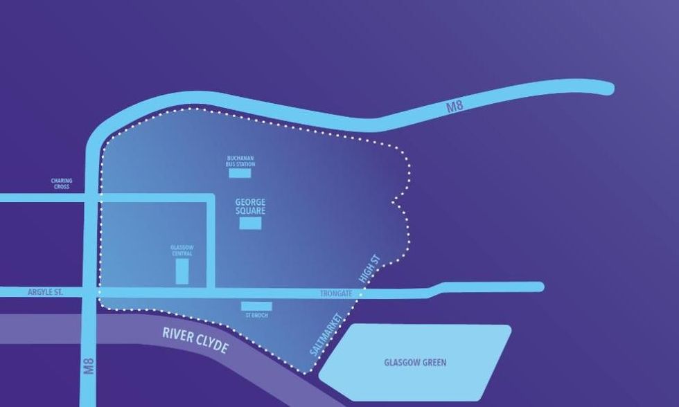 The Glasgow LEZ boundary map \u200b