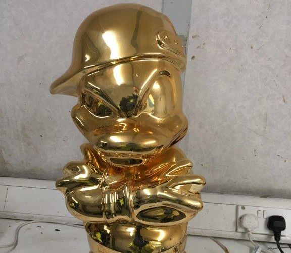The golden duck statue laced in cocaine