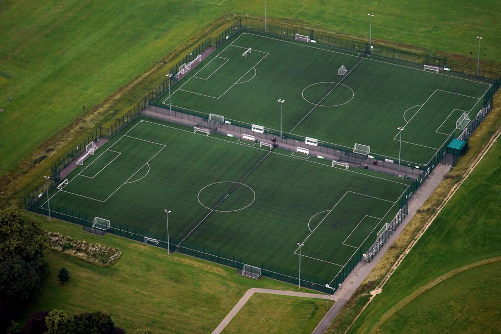 The Government are investing \u00a350 million in football pitches.