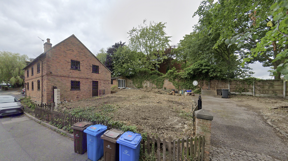 The Grade-II listed building without a fence