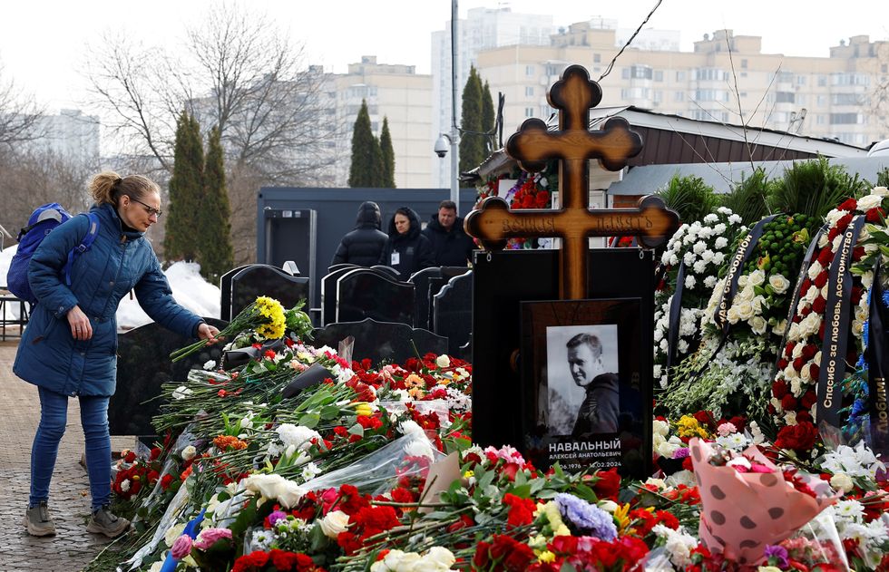 The grave of Alexi Navalny