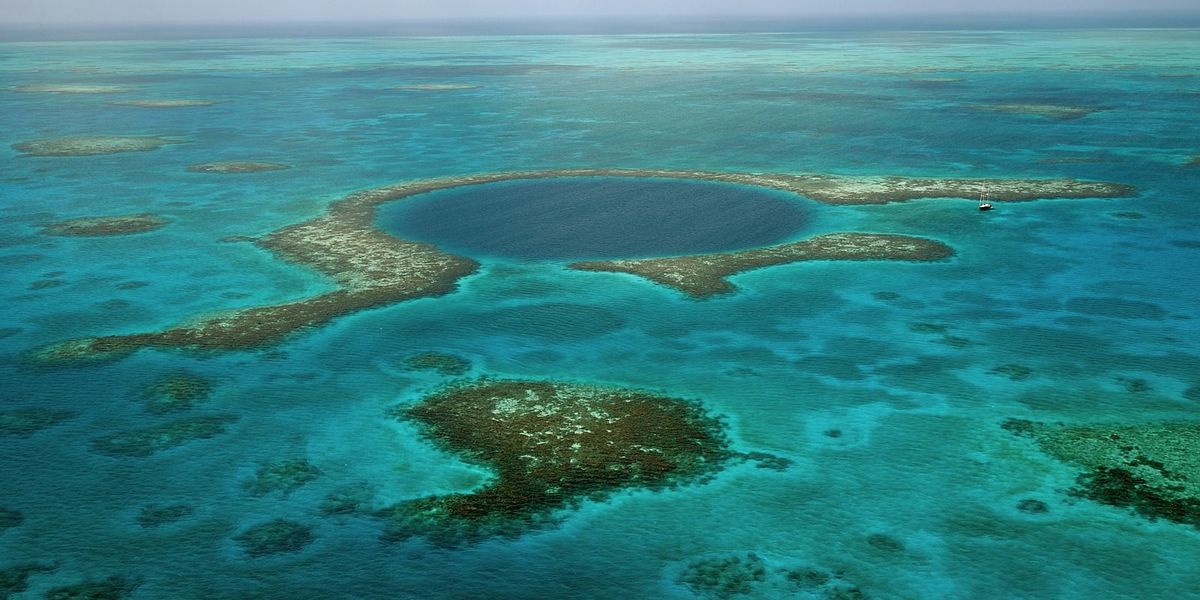 NextImg:Belize's Great Blue Hole holds 'concerning secret' after scientists explored deep into the 410ft cave