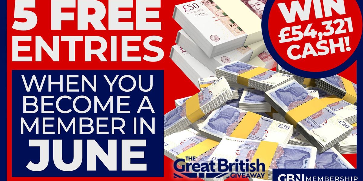 NextImg:Get FIVE free entries into The Great British Giveaway when you become a GBN member in June