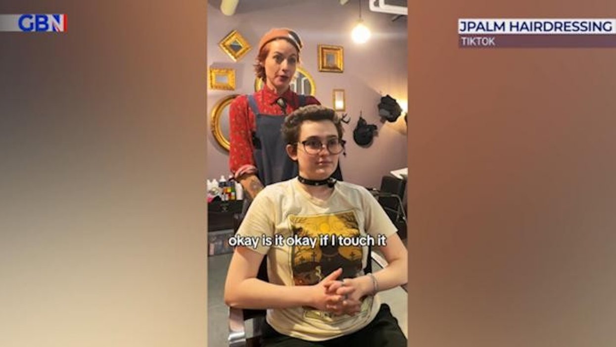 Woke madness as hairdresser asks permission to touch customer's hair