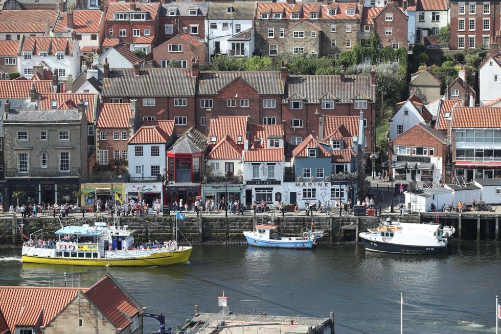 The harbour at Whitby in Yorkshire, as a bank holiday heatwave will see most of the country sizzling in sunshine with possible record temperatures, the Met Office has said.