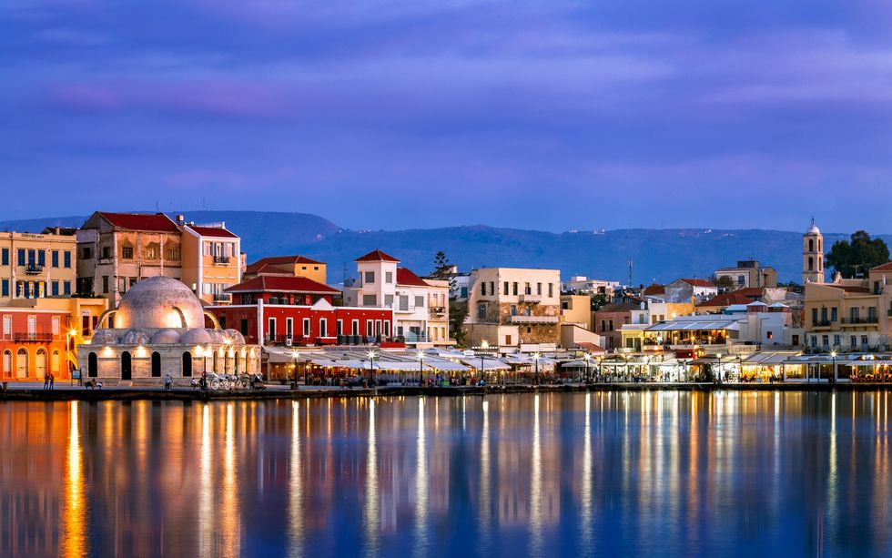 The harbour of Chania in Crete (file pic)\u200b