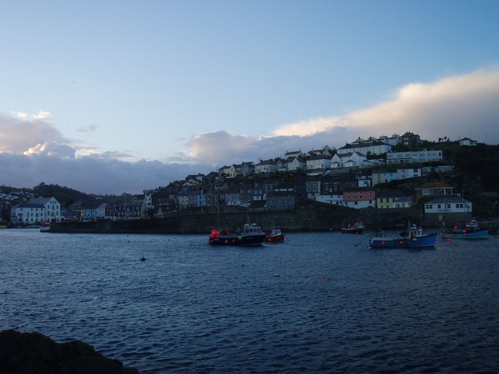 The harbour of Cornish village Mevagissey \u200b