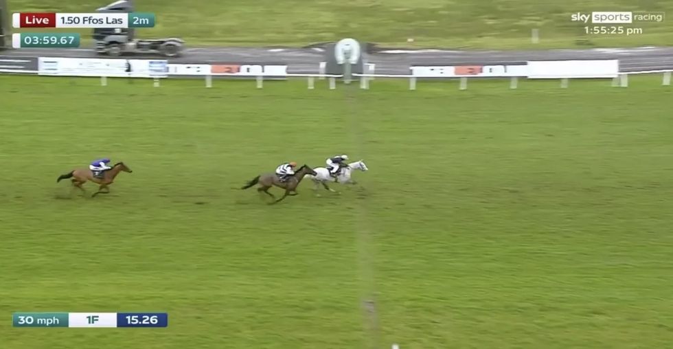 The Hawkstonian landed victory at Ffos Las on Friday afternoon