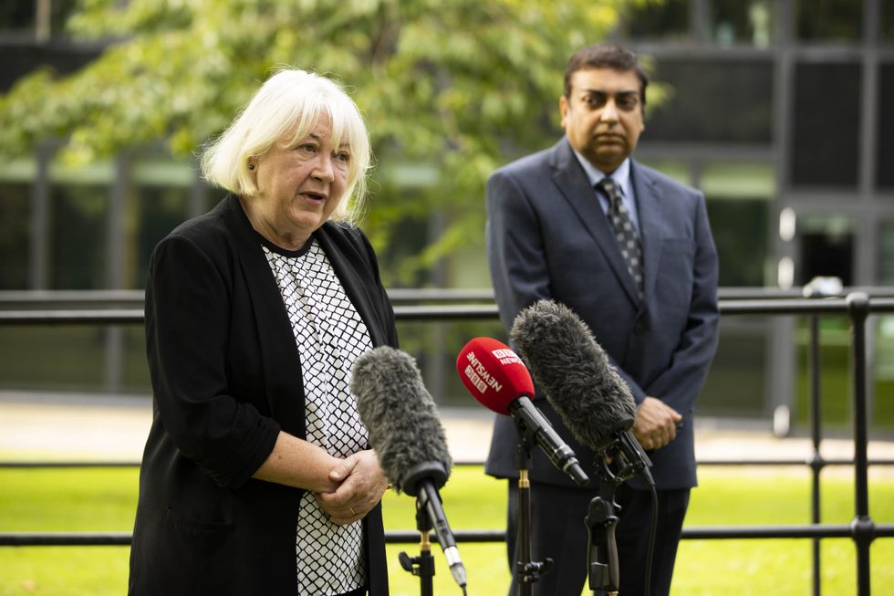 The head of Northern Ireland's vaccination programme Patricia Donnelly and Naresh Chada, Deputy Chief Medical Officer at Northern Ireland's Department of Health.