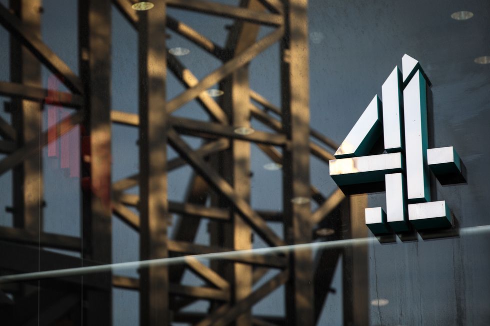 The headquarters for British television broadcaster Channel 4 stands