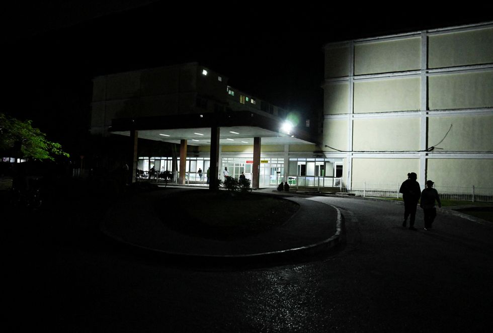 The hospital where the so-called 'terrorists' were being treated after being hauled in by Cuban officials on Thursday