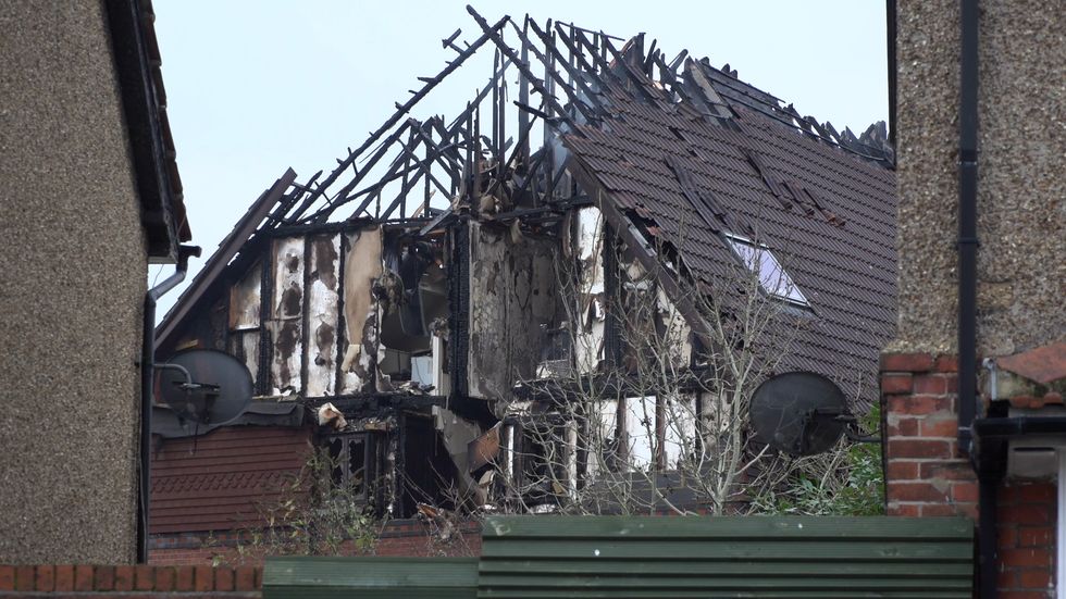 The house after the fire