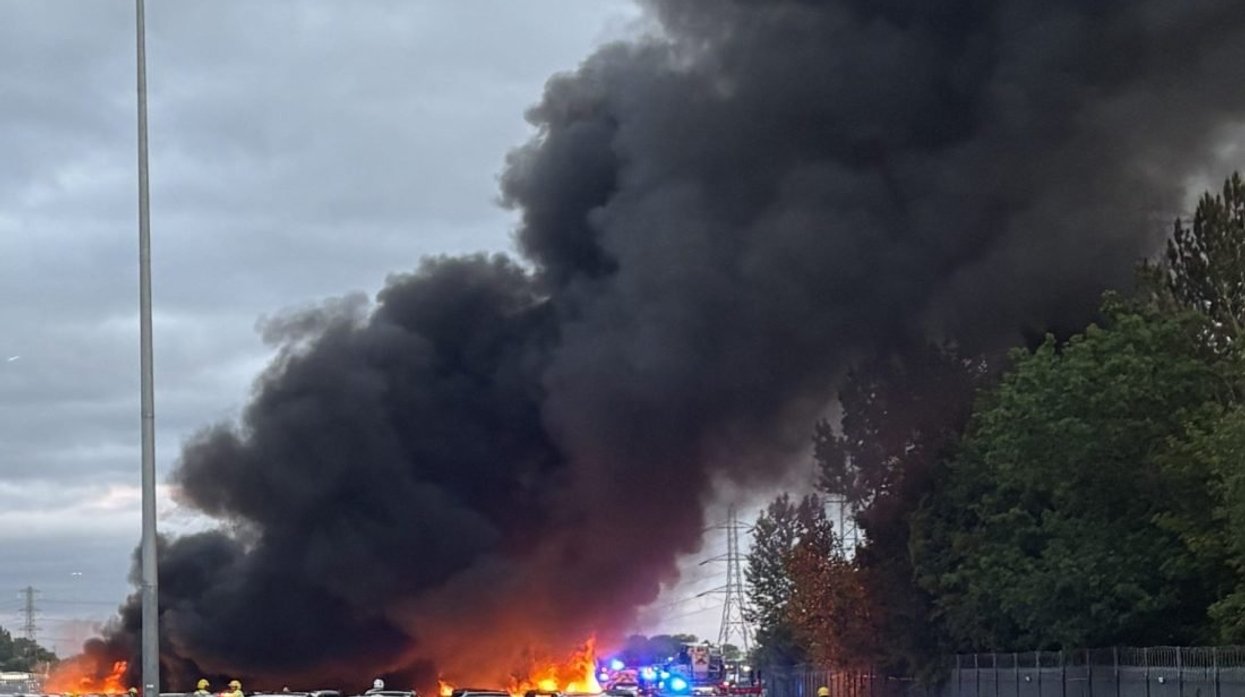 The huge blaze in Southamton is believed to have impacted dozens of hybrid vehicles