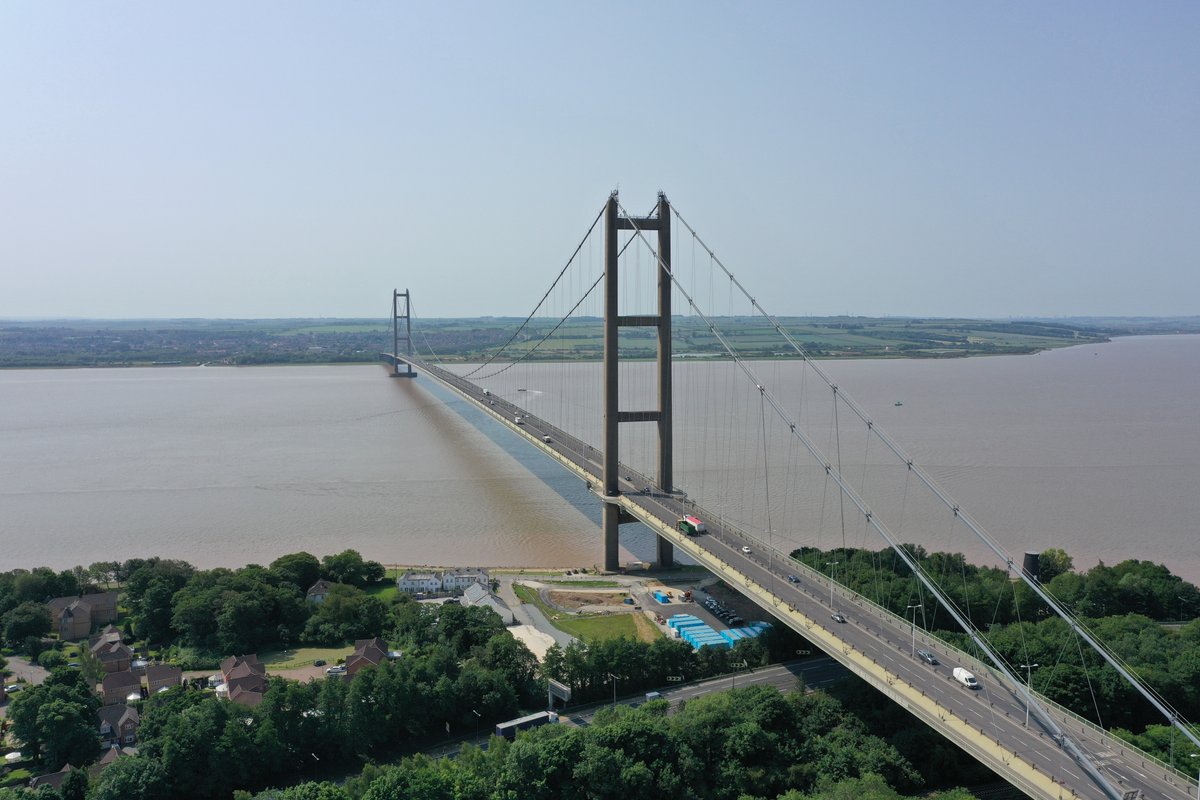 The Humber Bridge remains open 