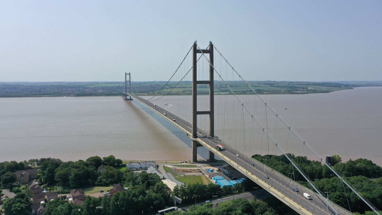 The Humber Bridge remains open 