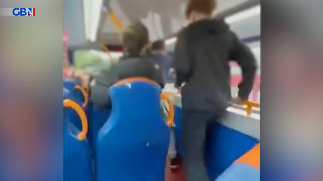Teenage thugs beat up good kind hearted gentleman in sick attack on bus