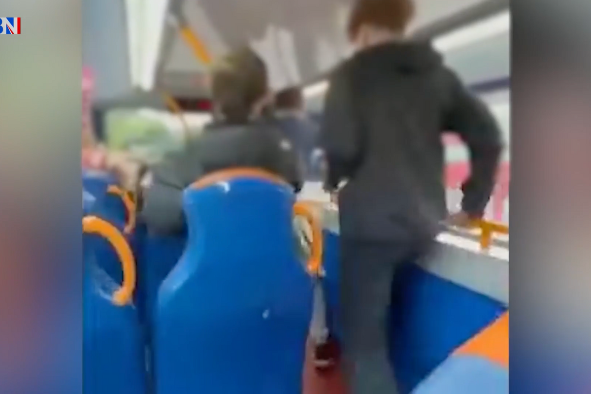 Teenage thugs beat up good kind hearted gentleman in sick attack on bus